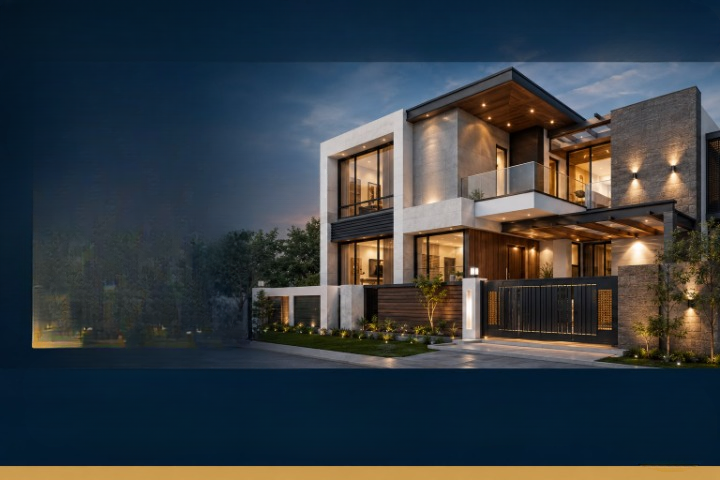 Modern luxury residential home built by Penguin Constructions