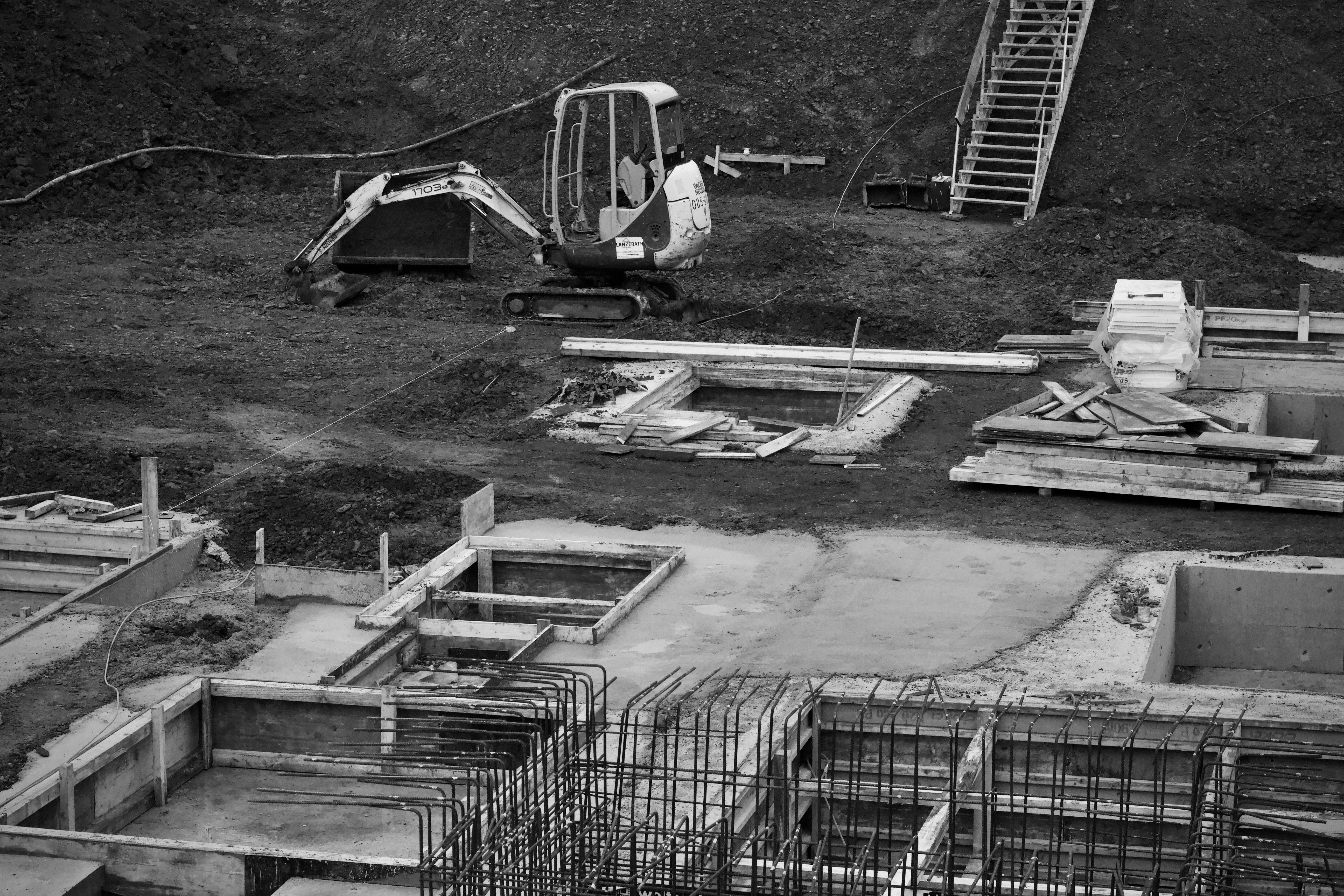 Excavation work for foundation